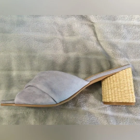 Lisa Vicky Impress Lavender Block Heeled Suede Sandal Size 9M - Picture 12 of 13